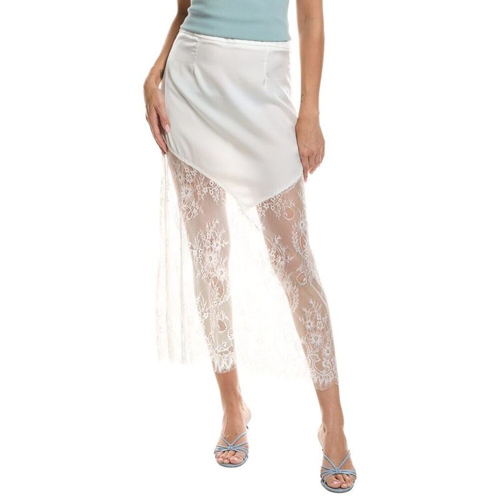 To My Lovers Womens Maxi Skirt, White
